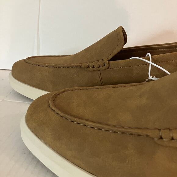 Guess Mens 7.5 Brown Suede GMRAFFY Loafers, New